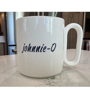 Johnnie-O White Ceramic Coffee Mug 15oz Wireless Warmer Replacement Cup